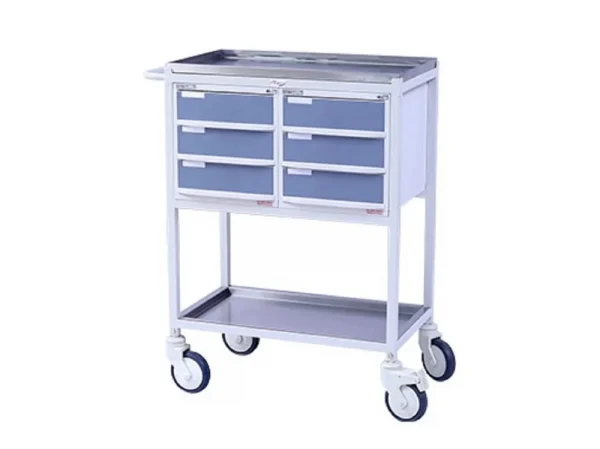 Hospital Medicine Trolley 6 Drawers
