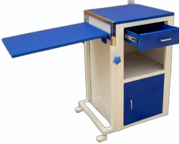 Hospital Bedside Locker with Food Table - Image 2
