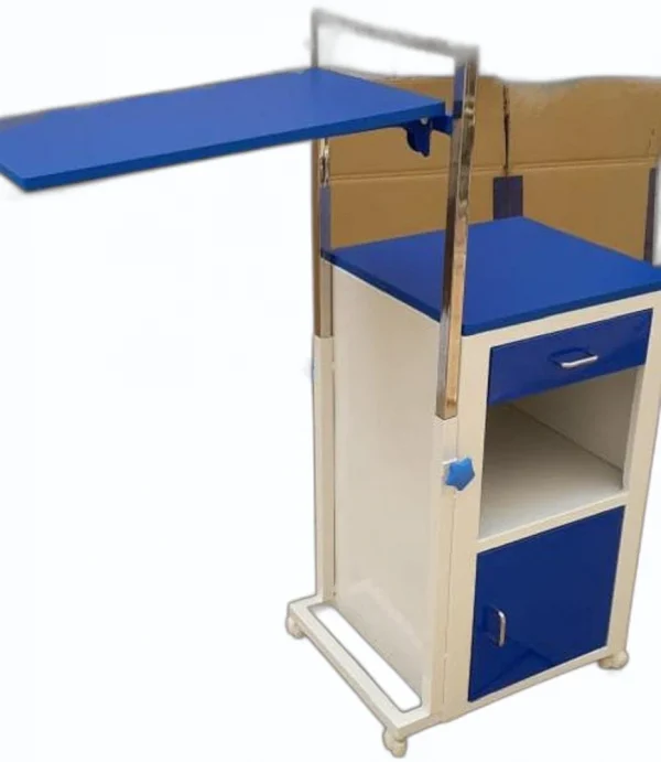 Hospital Bedside Locker with Food Table - Image 4